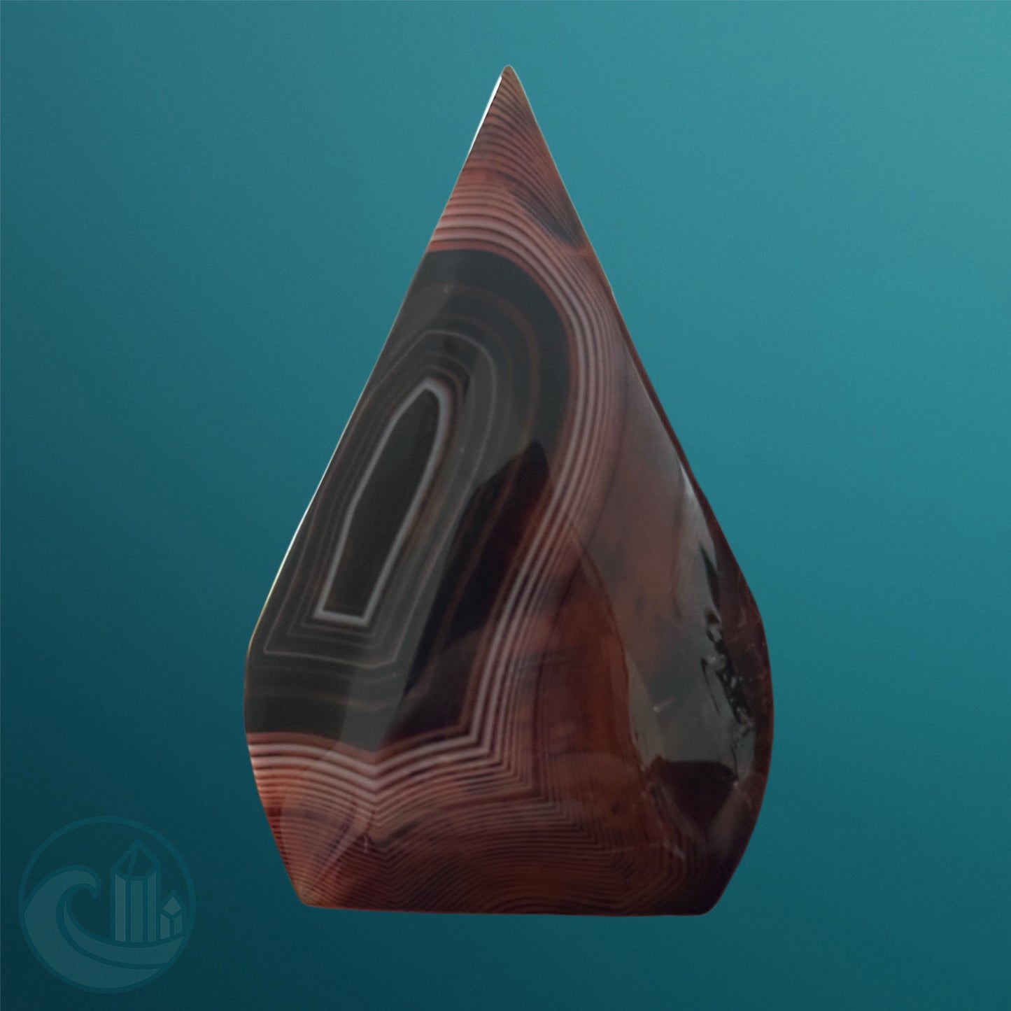 Strawberry Quartz Buddah and Sardonyx Tear Drop